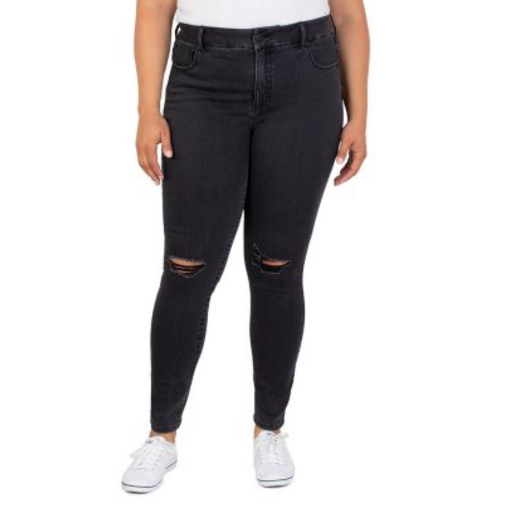 Seven7 Ladies Plus Size Tummyless High Rise Skinny Jean